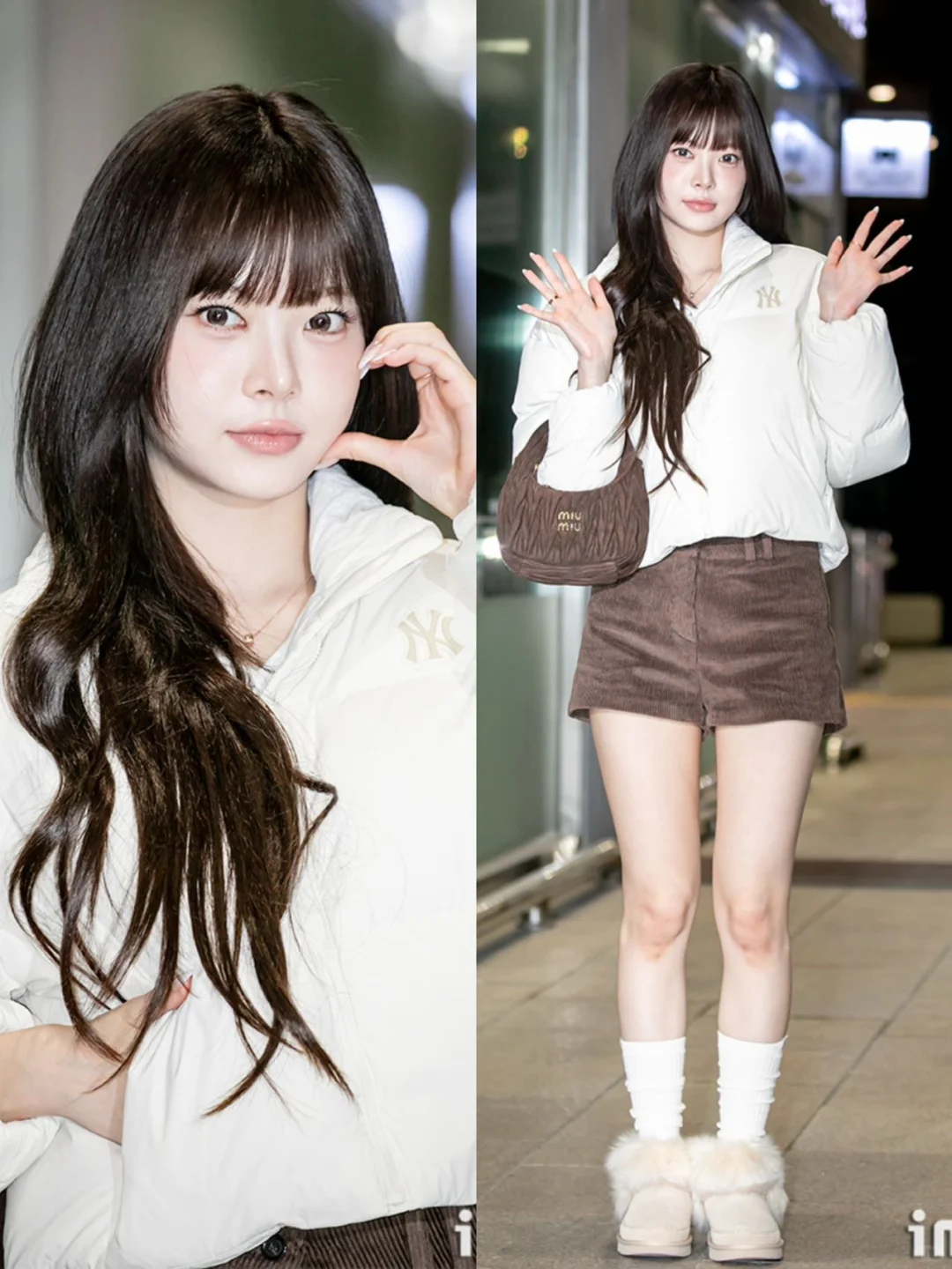 谁懂！韩国女爱豆把机场走成T台了