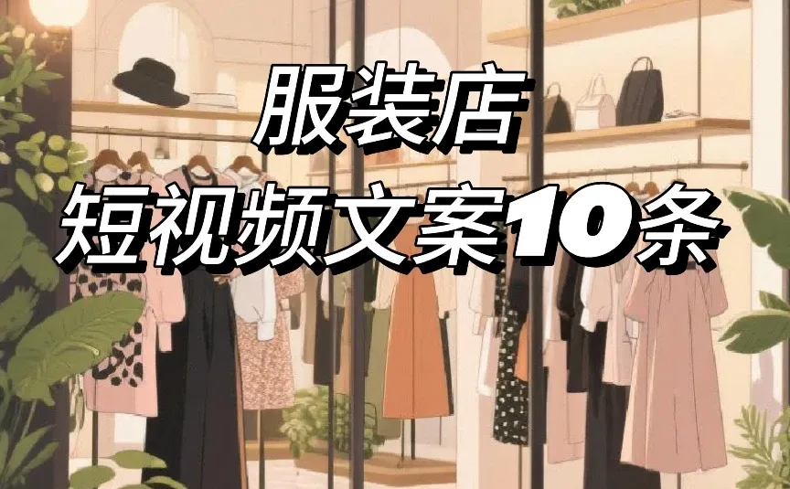 服装店女装店短视频文案10条，抄作业