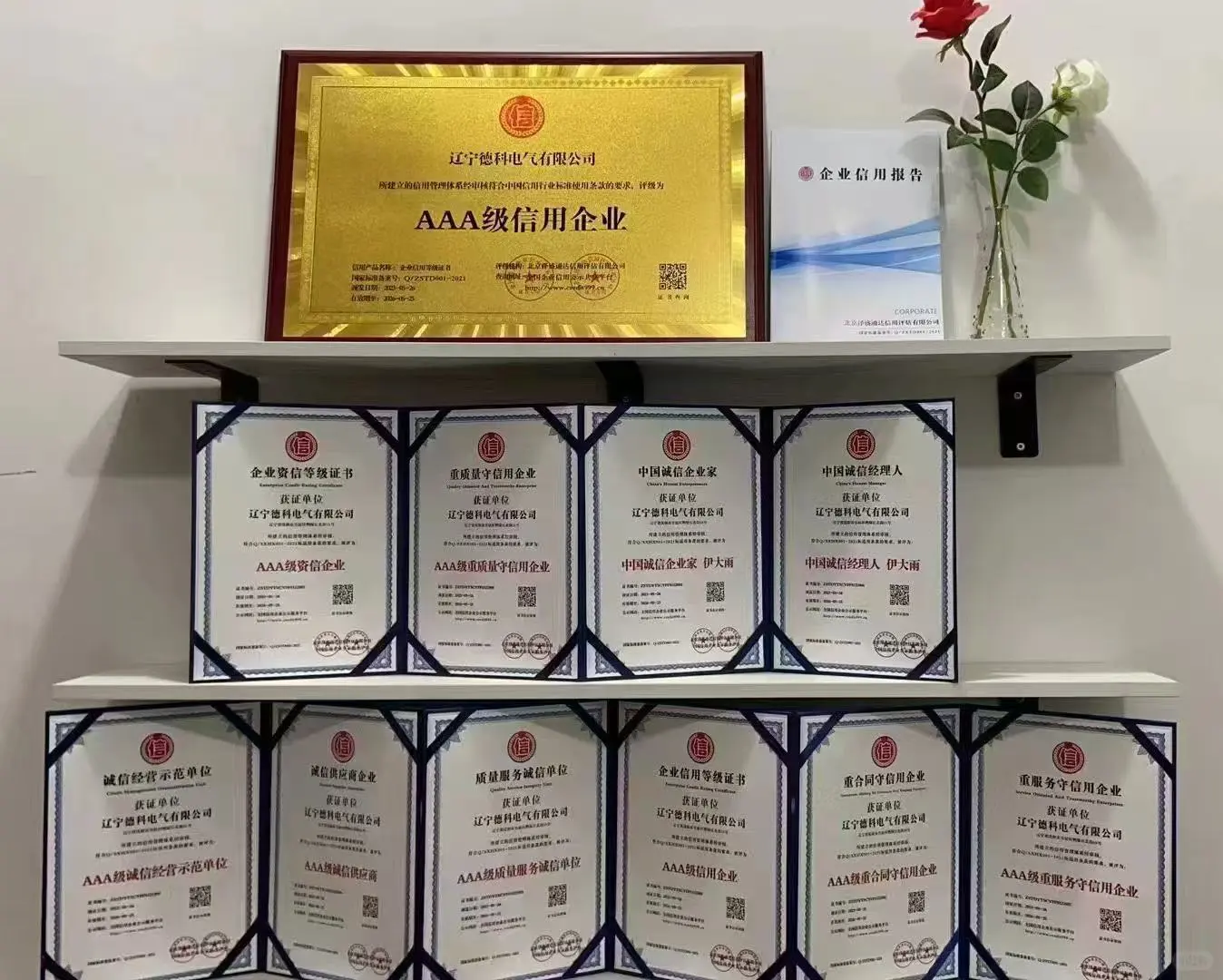 AAA级信用企业认证