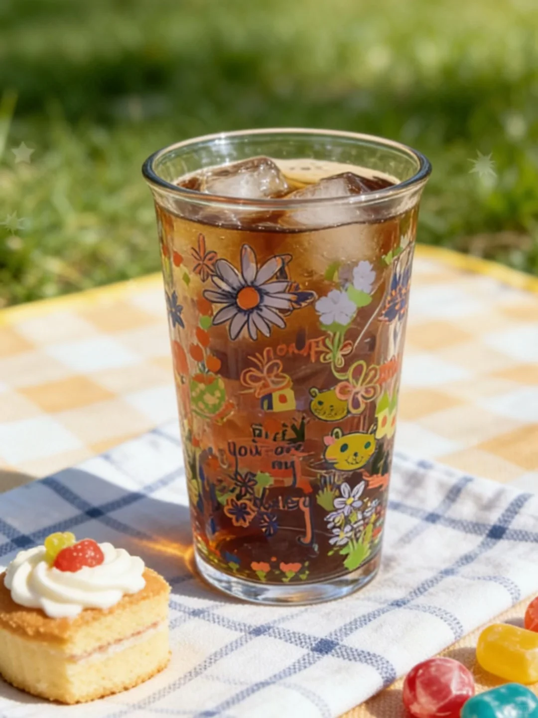 好喜欢它✨这个涂鸦玻璃杯