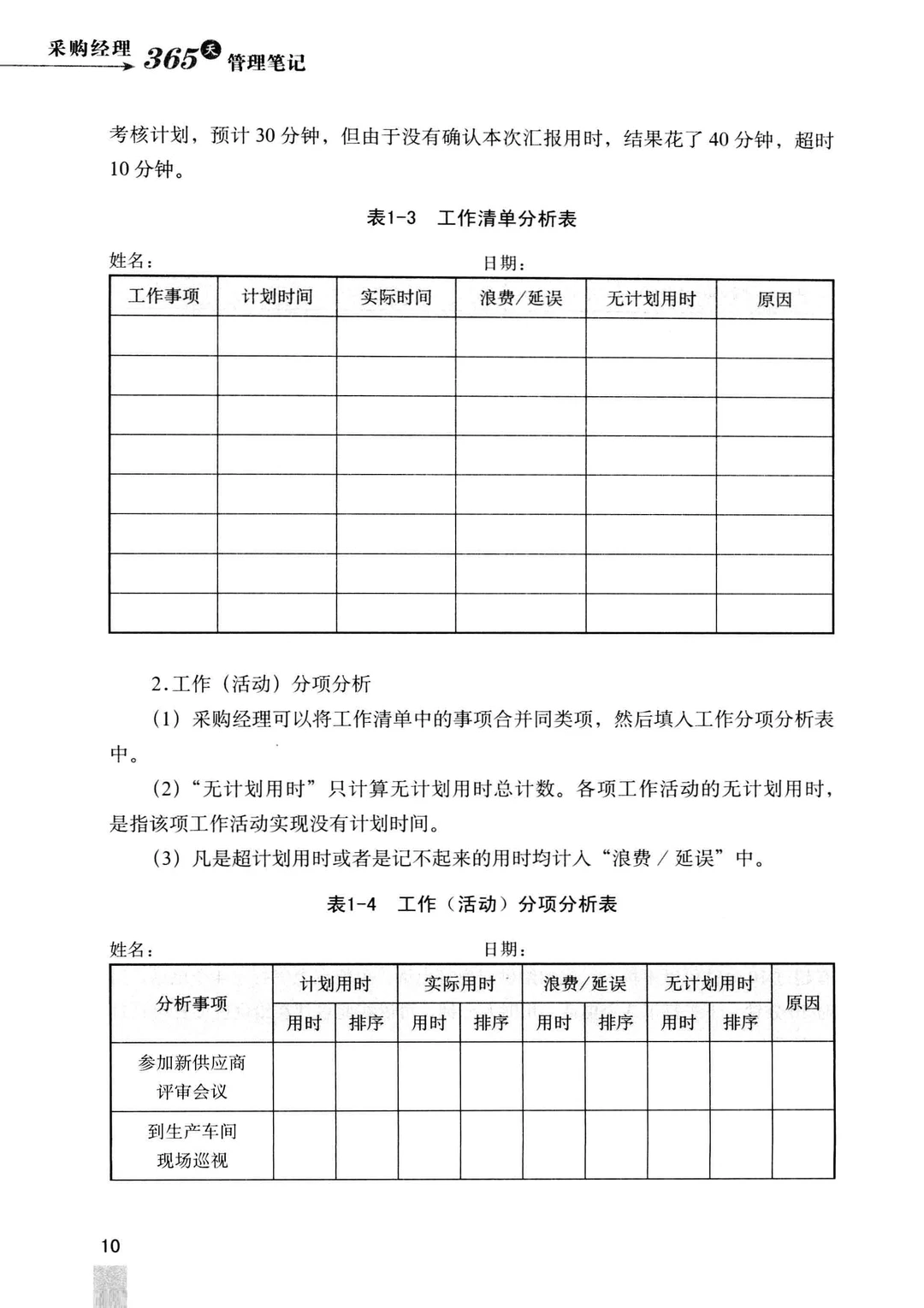 阅读推荐-采购经理 365 天管理笔记