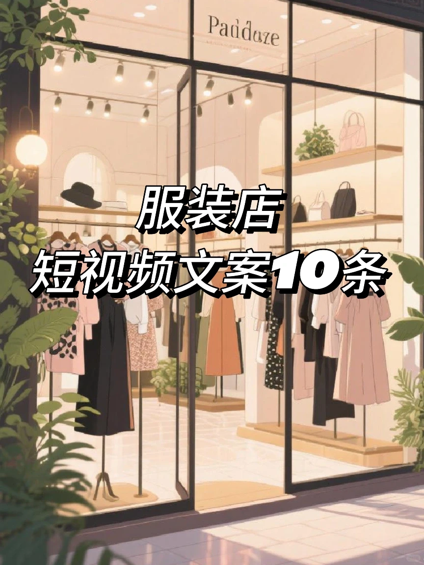 服装店女装店短视频文案10条，抄作业
