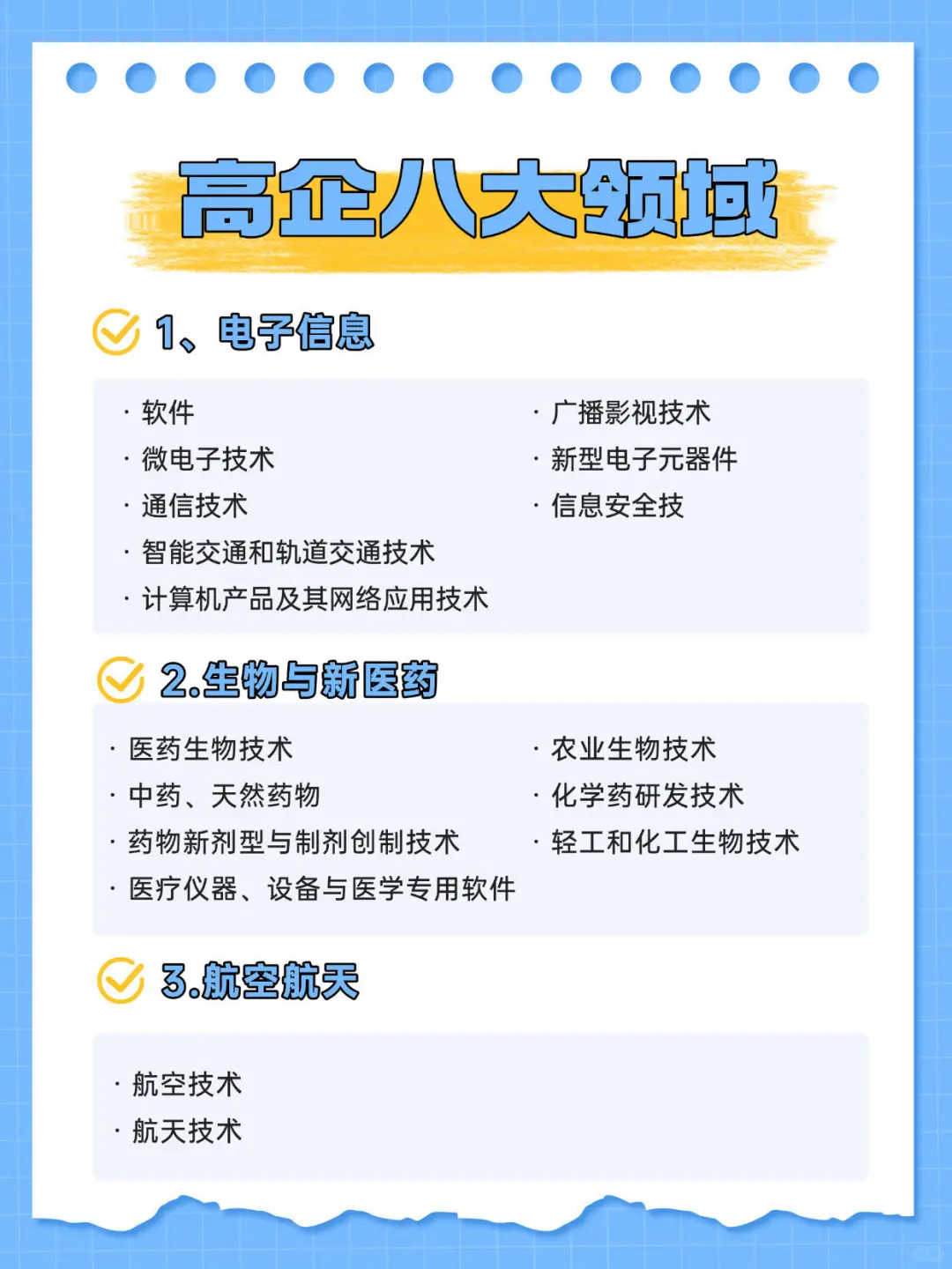 高企八大领域全解析?1分钟找到你的赛道