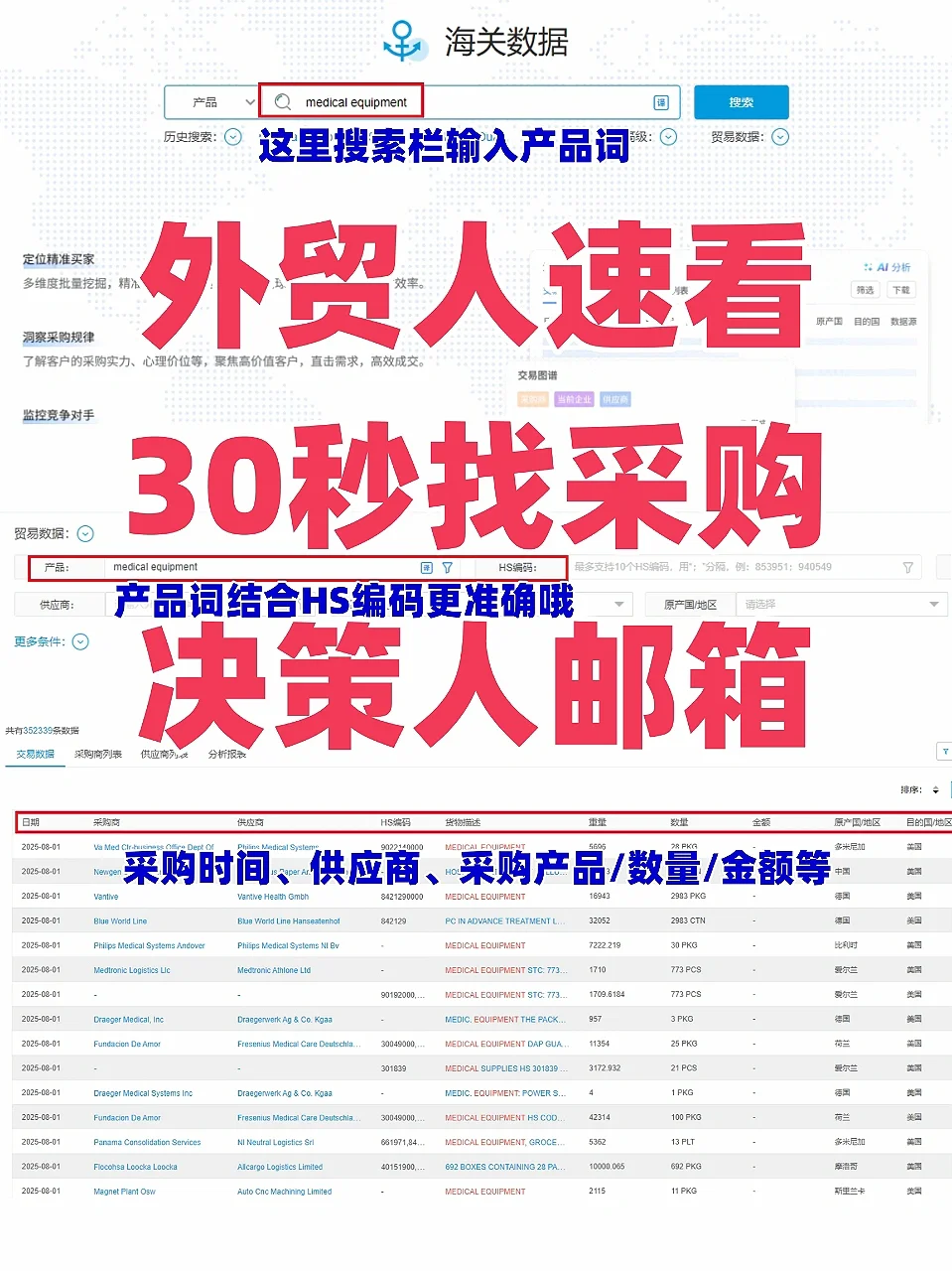 找采购邮箱？30 秒搞定！外贸人速存?