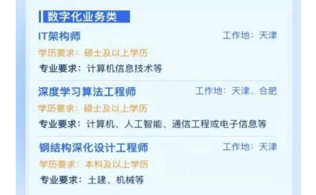 七险二金国企秋招！计算机可投