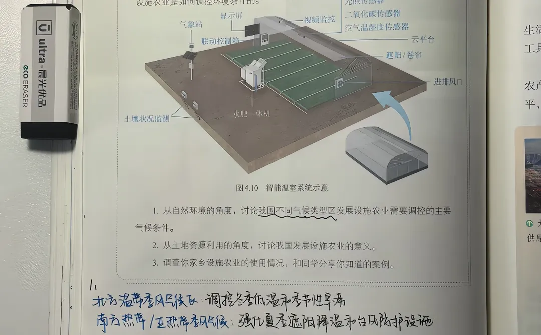新人教版八上地理备课笔记4.1农业