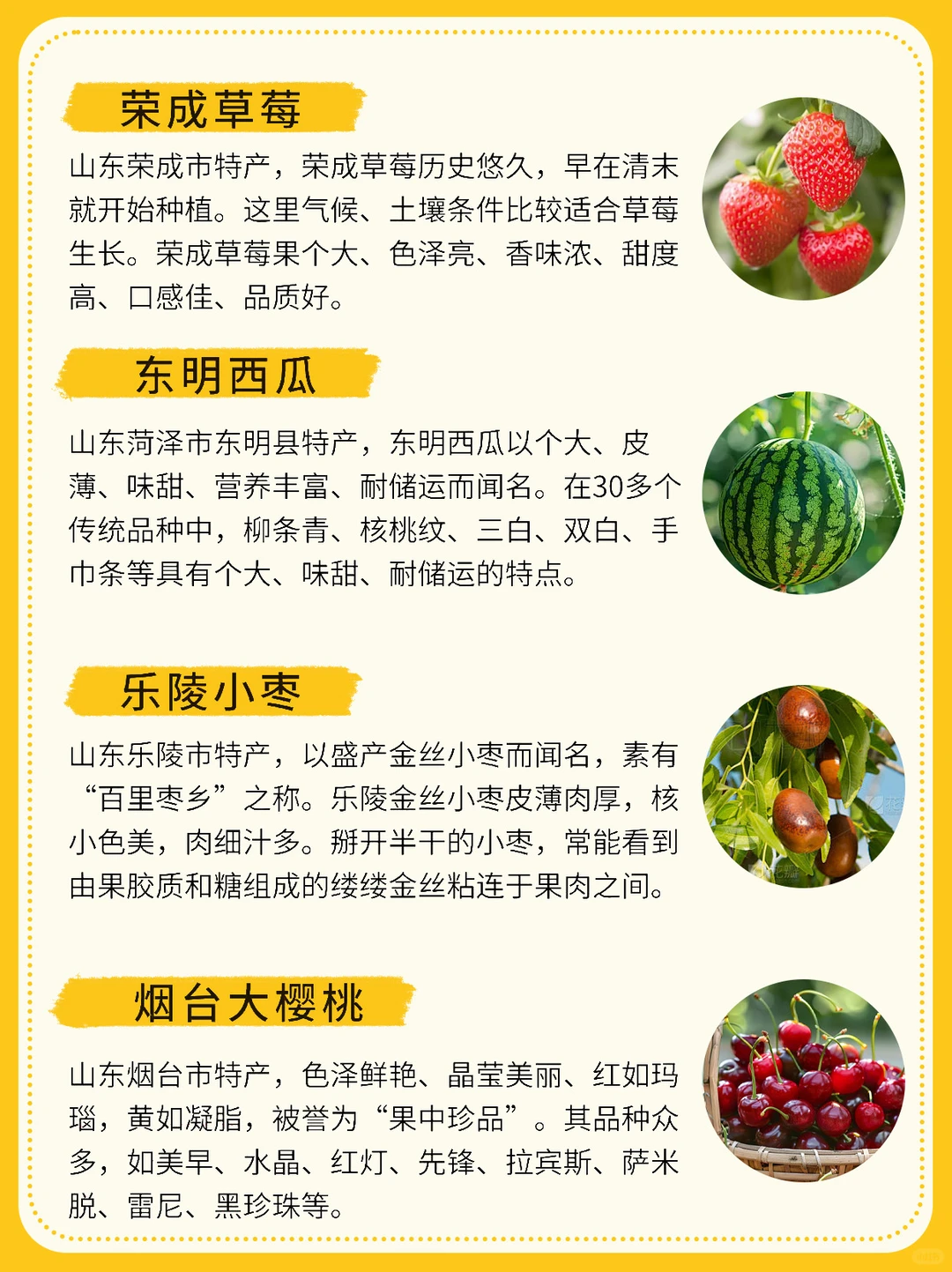 山东必吃水果有哪些❓