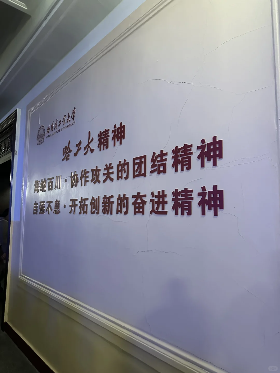 天！我发现哈工大的路灯会投校徽！?