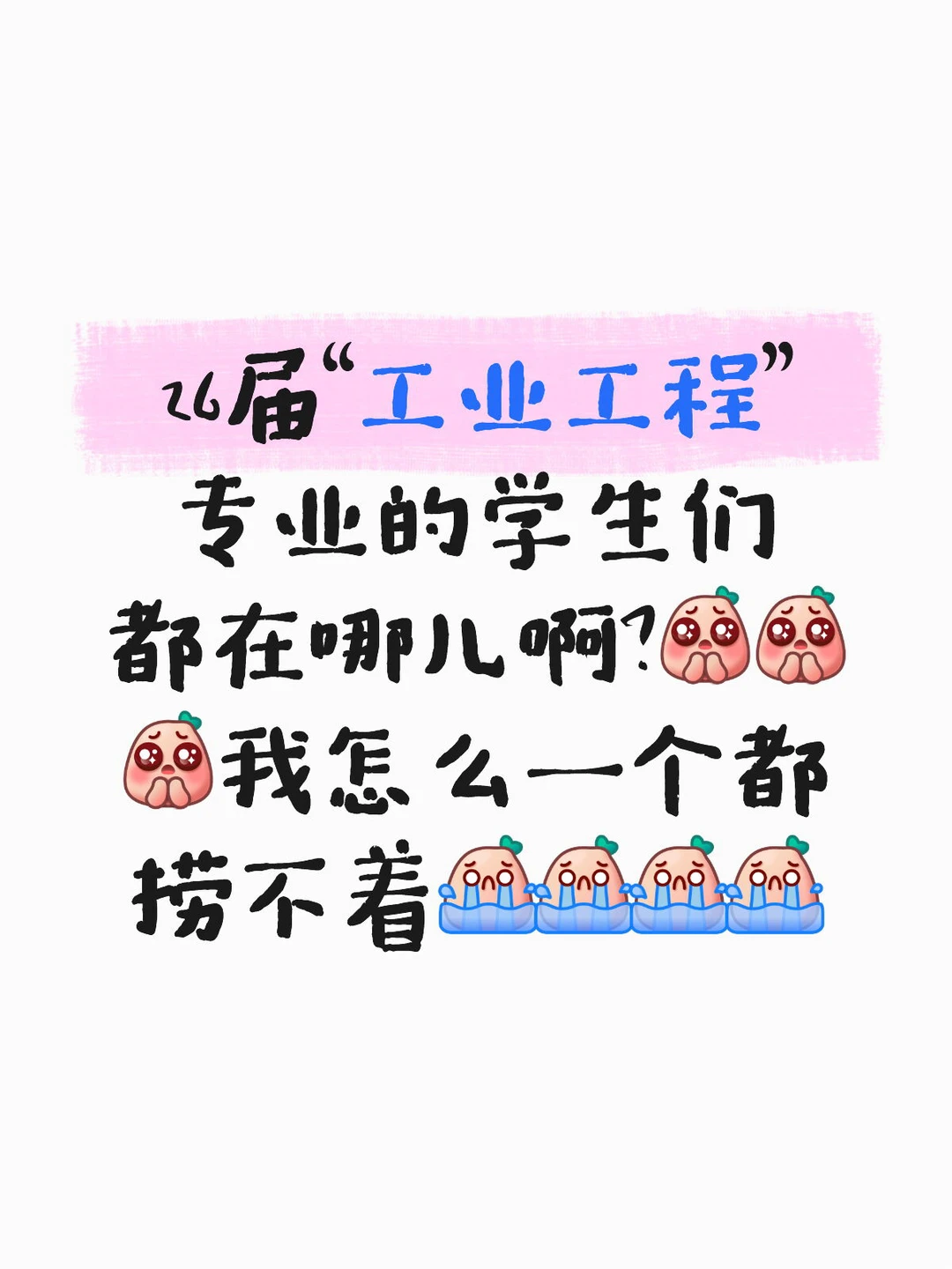 寻26届工业工程专业的学生们…………?