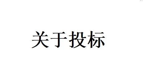 投标人须知