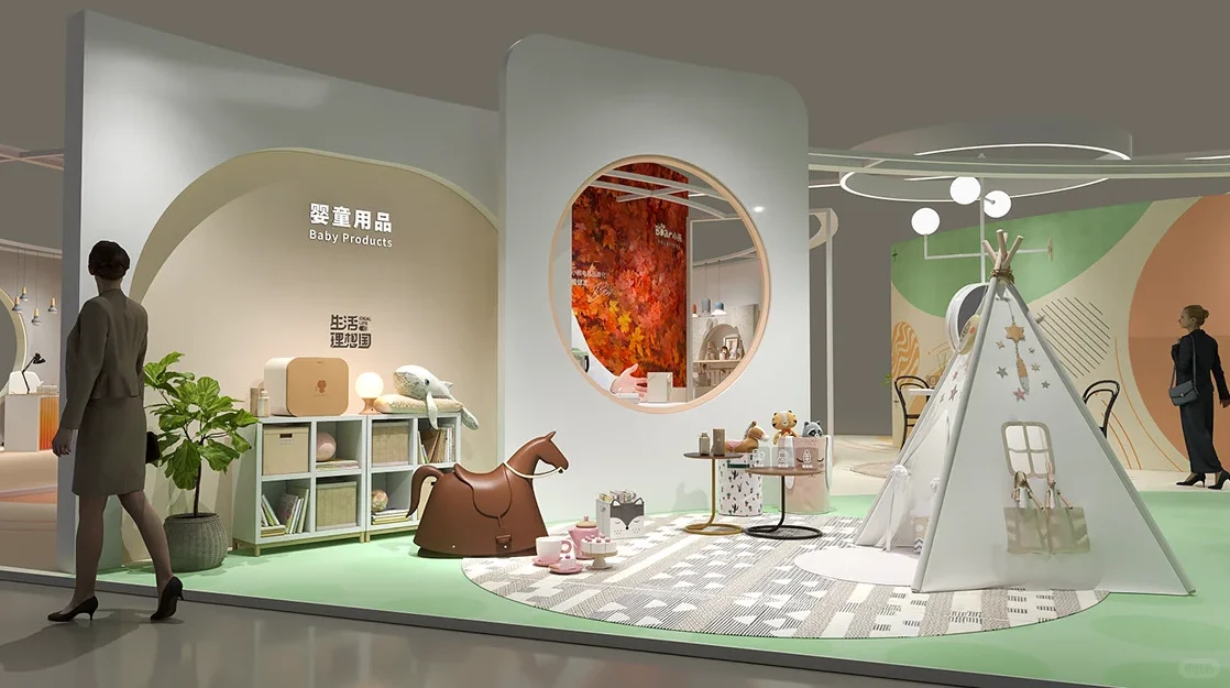 AWE小熊生活理享国 展台轻趣生活场