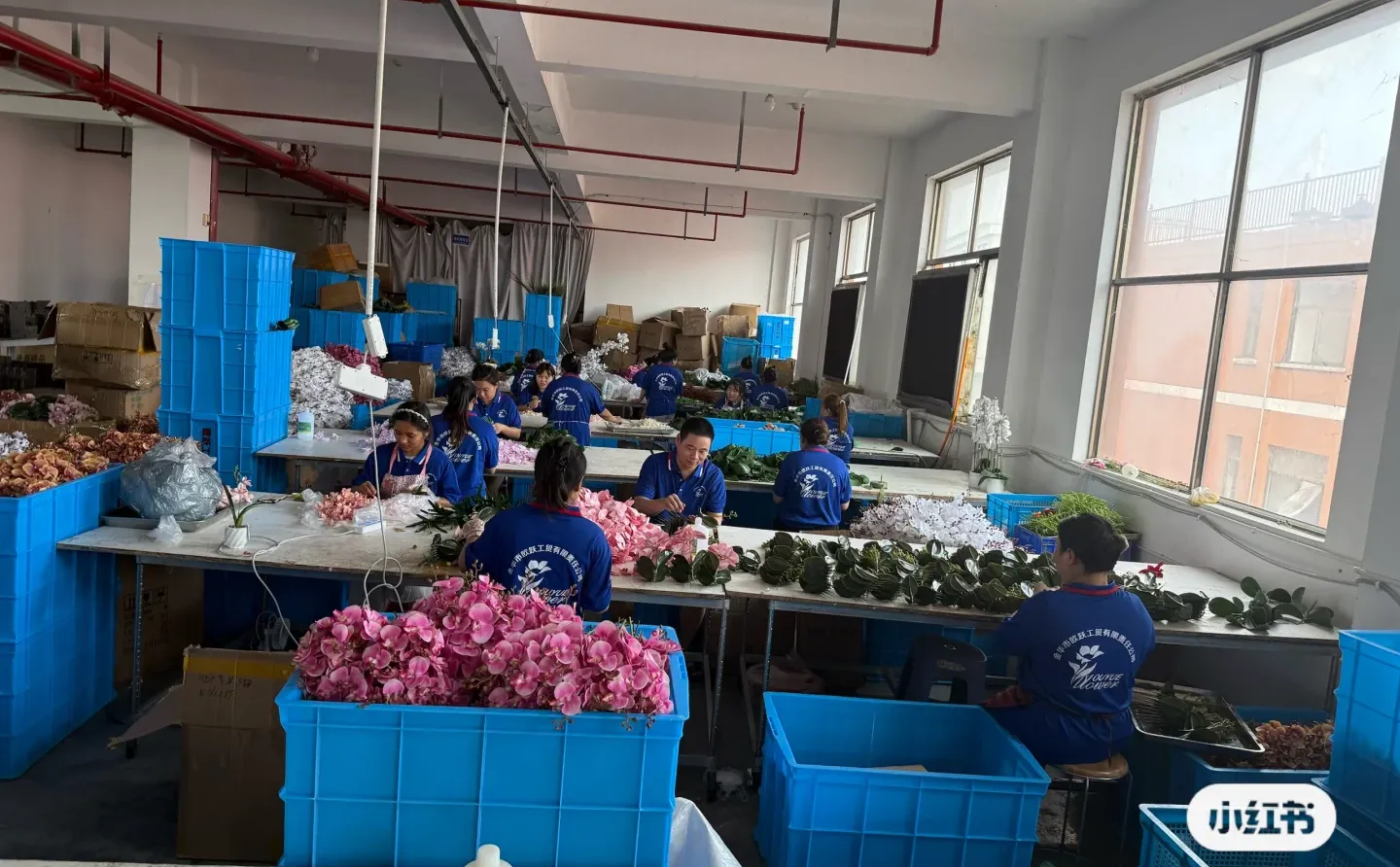 电子厂仿真花合体设计制造生产线！实体工厂