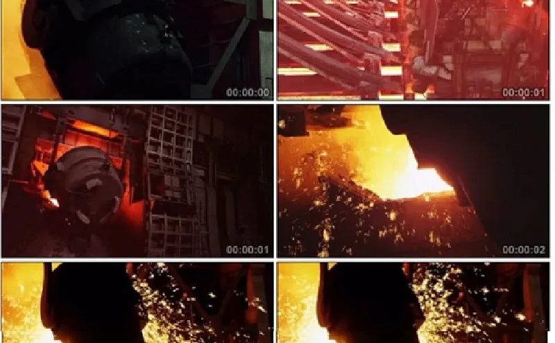 ?钢铁车间实拍视频素材上新啦！