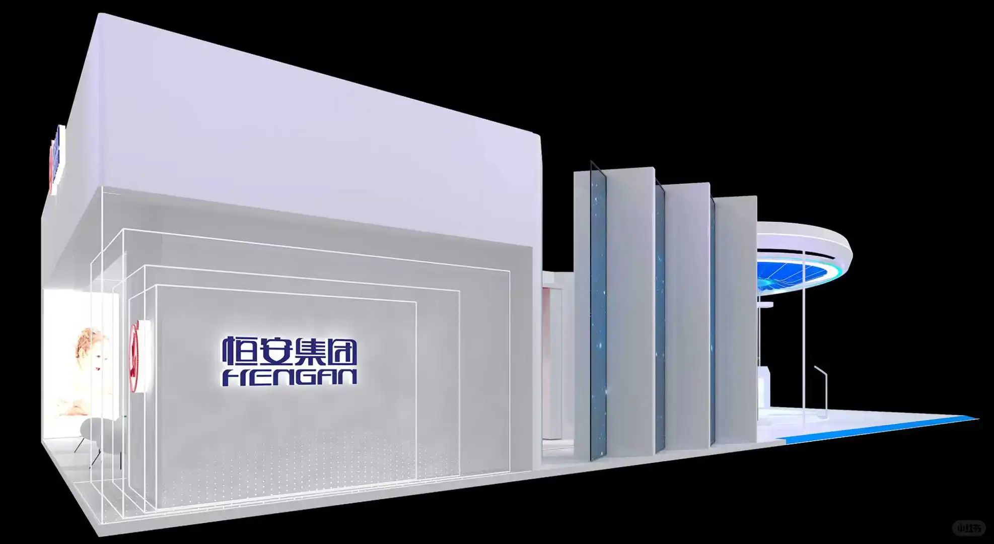 专业级展台设计搭建范本，252平婴童展