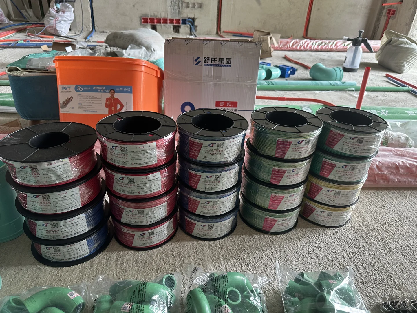 电线配送实拍｜南宁建材批发