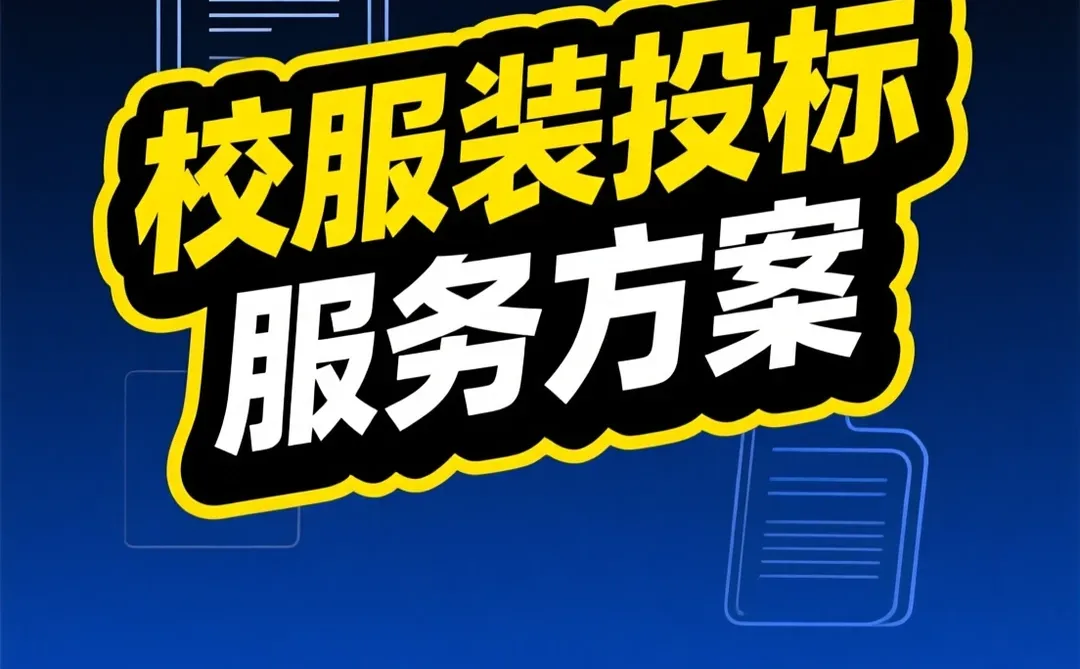 校服投标攻略｜方案范本到配送售后