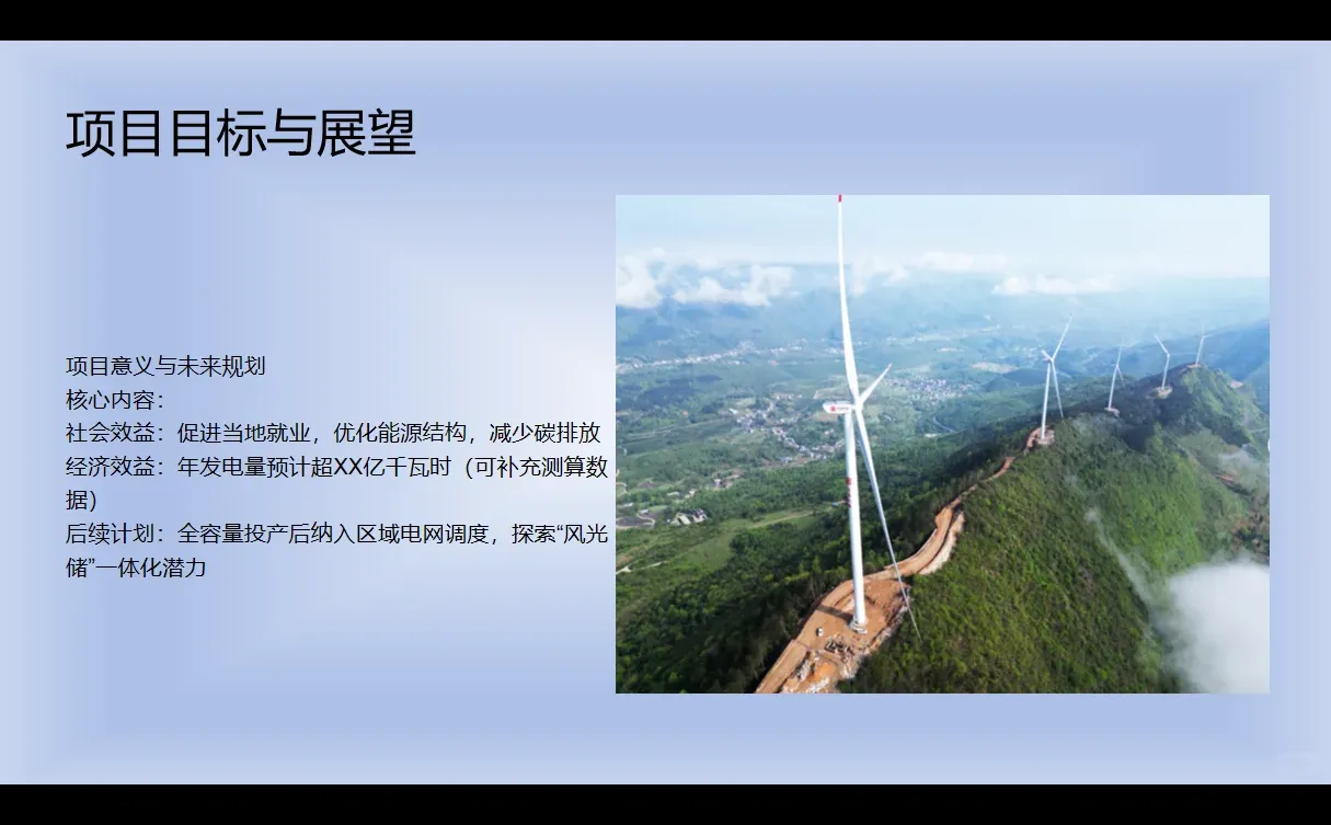 贵州省安顺市西秀区100MW风电项目介绍