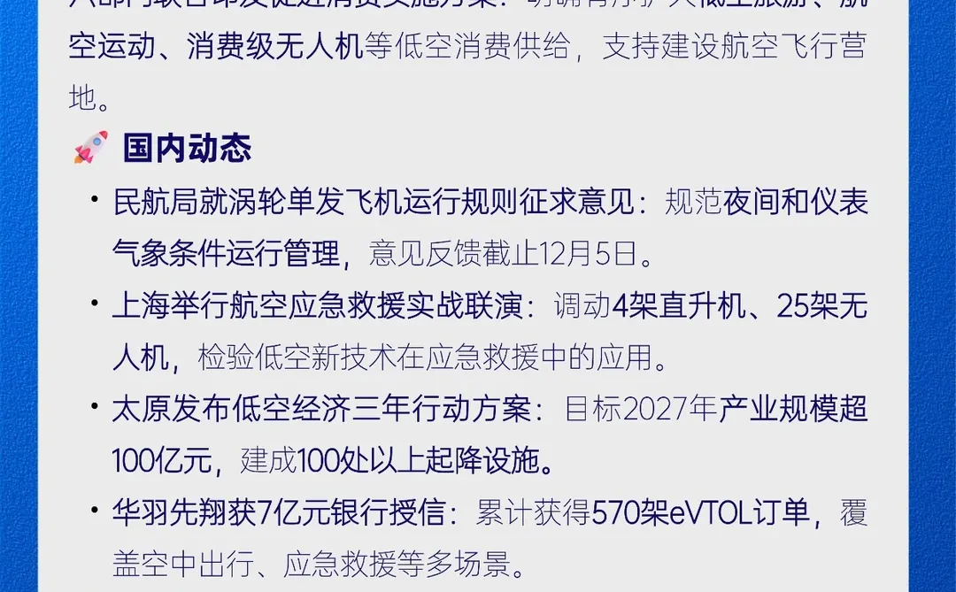 低空经济早报：11月28日 星期五