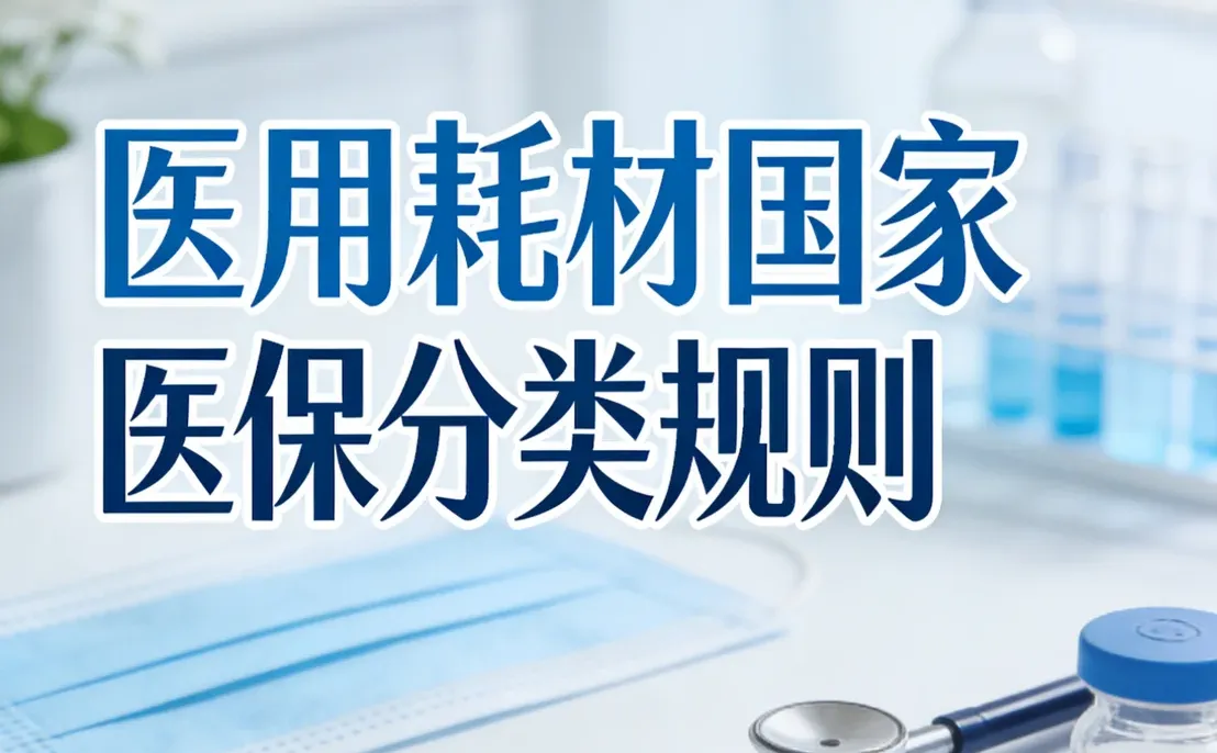 医用耗材国家医保分类规则