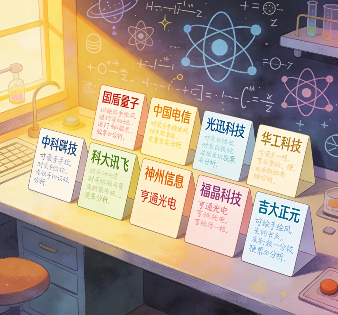 量子科技、10家相关公司