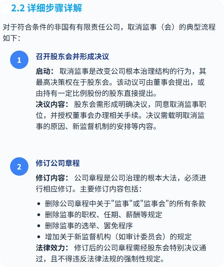 厦门企业取消监事流程