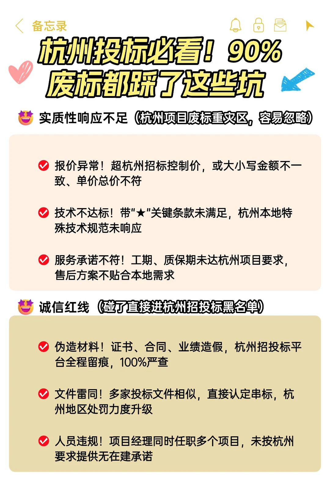 杭州投标必看！90%废标都踩了这些坑！