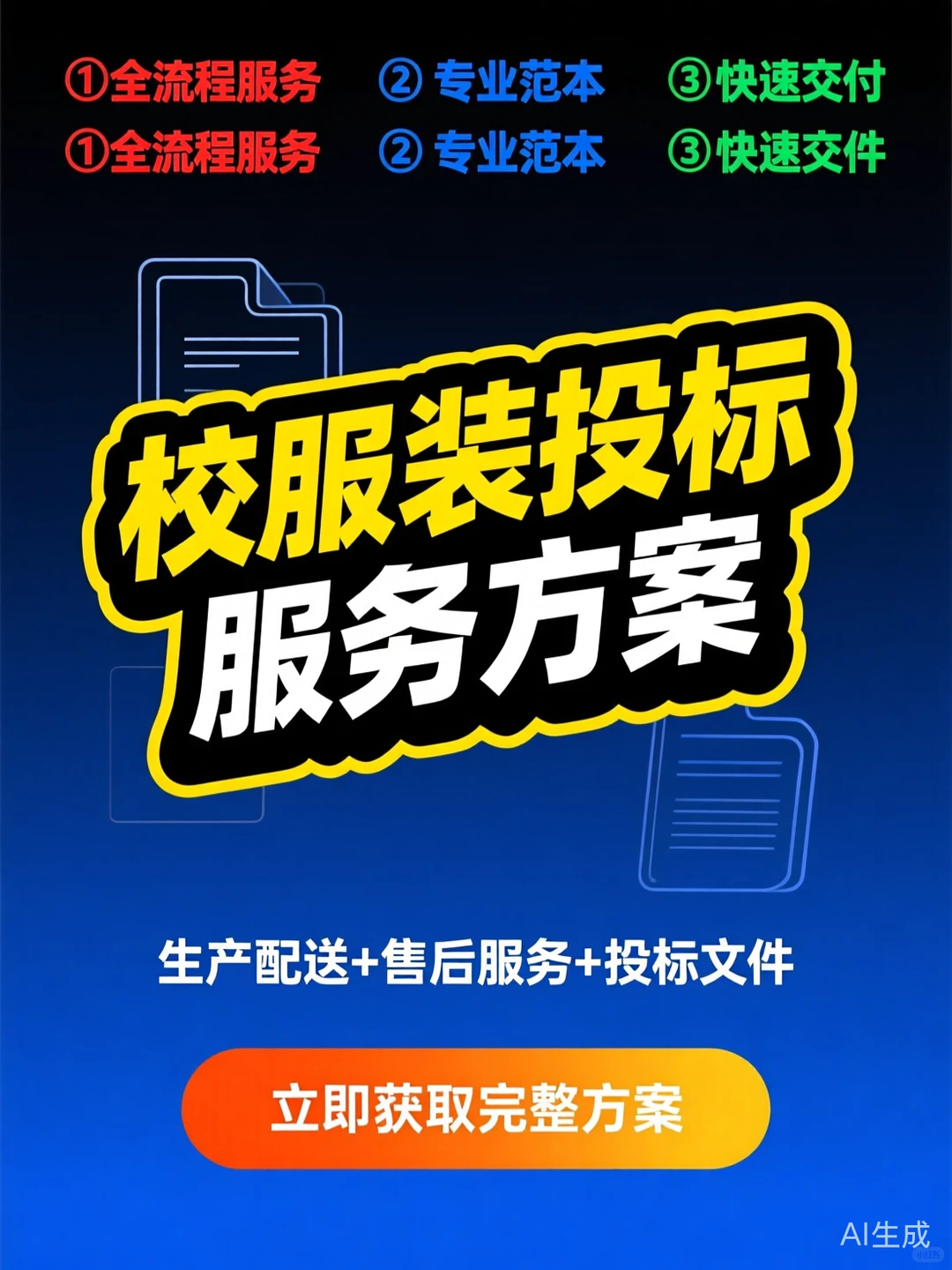 校服投标攻略｜方案范本到配送售后