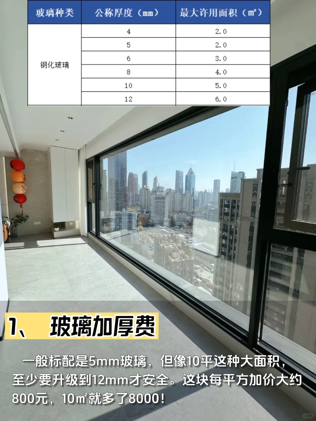 离谱❗超大玻璃封阳台居然这么贵！?
