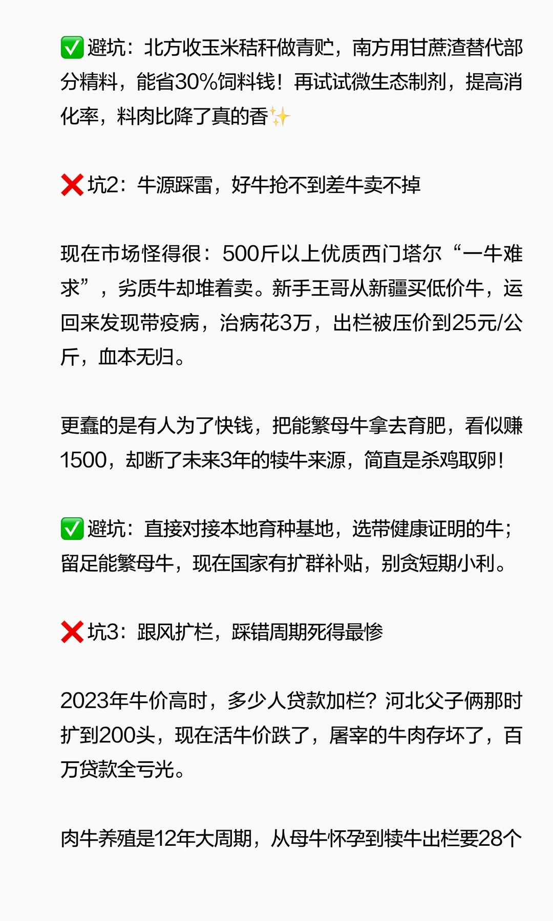 2025养牛哭晕！牛价跌穿底