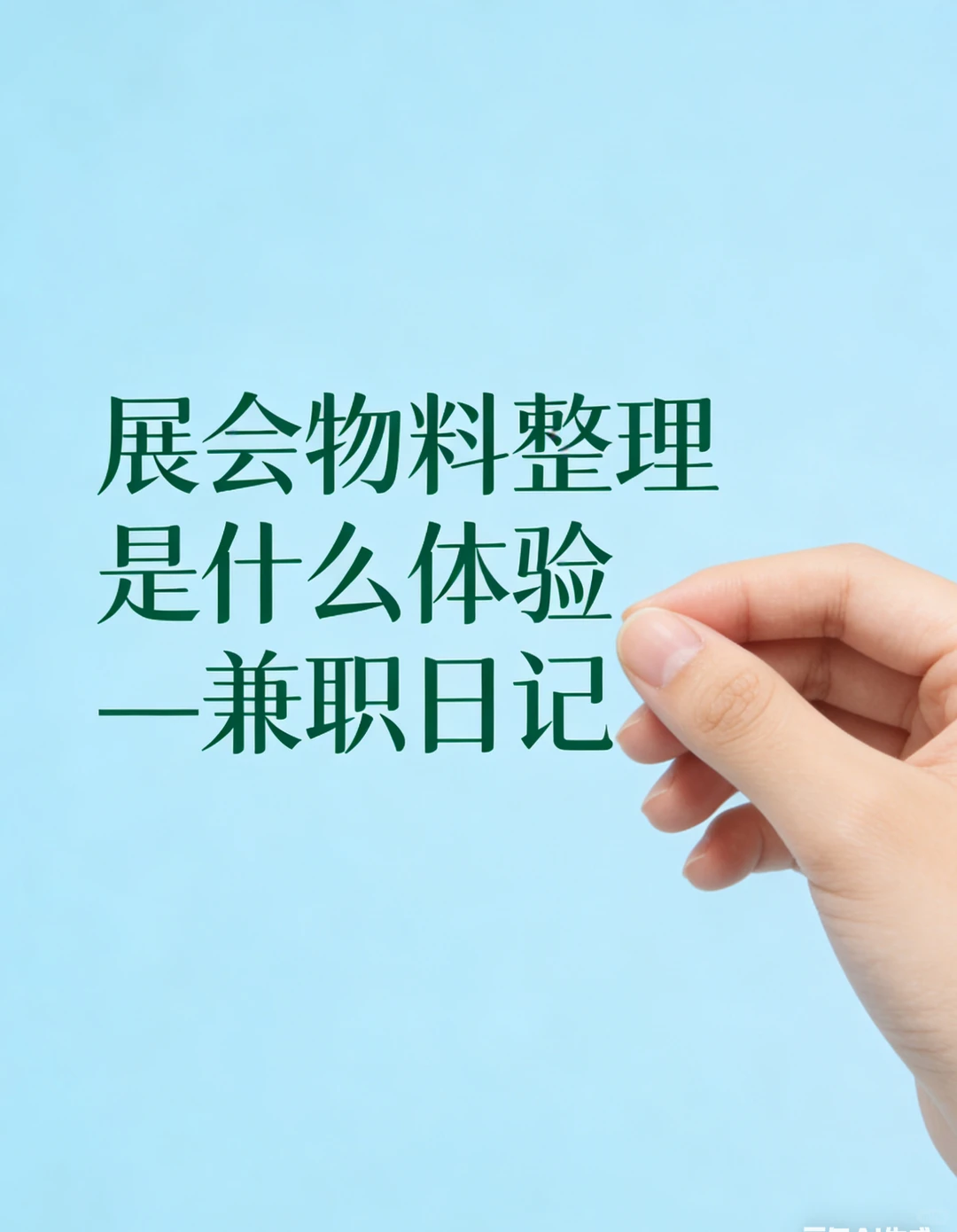 展会物料整理是什么体验？