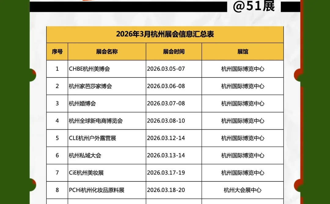 3月杭州展会 | 承包你的春日商机！?✨