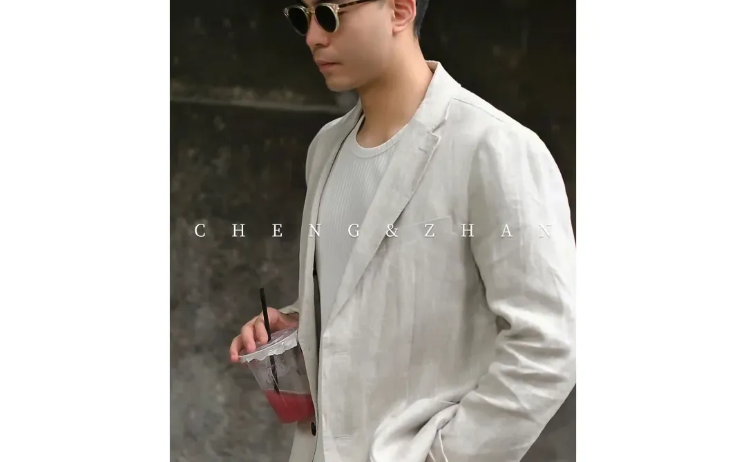 100%亚麻轻薄款西服，未经雕琢的原始美