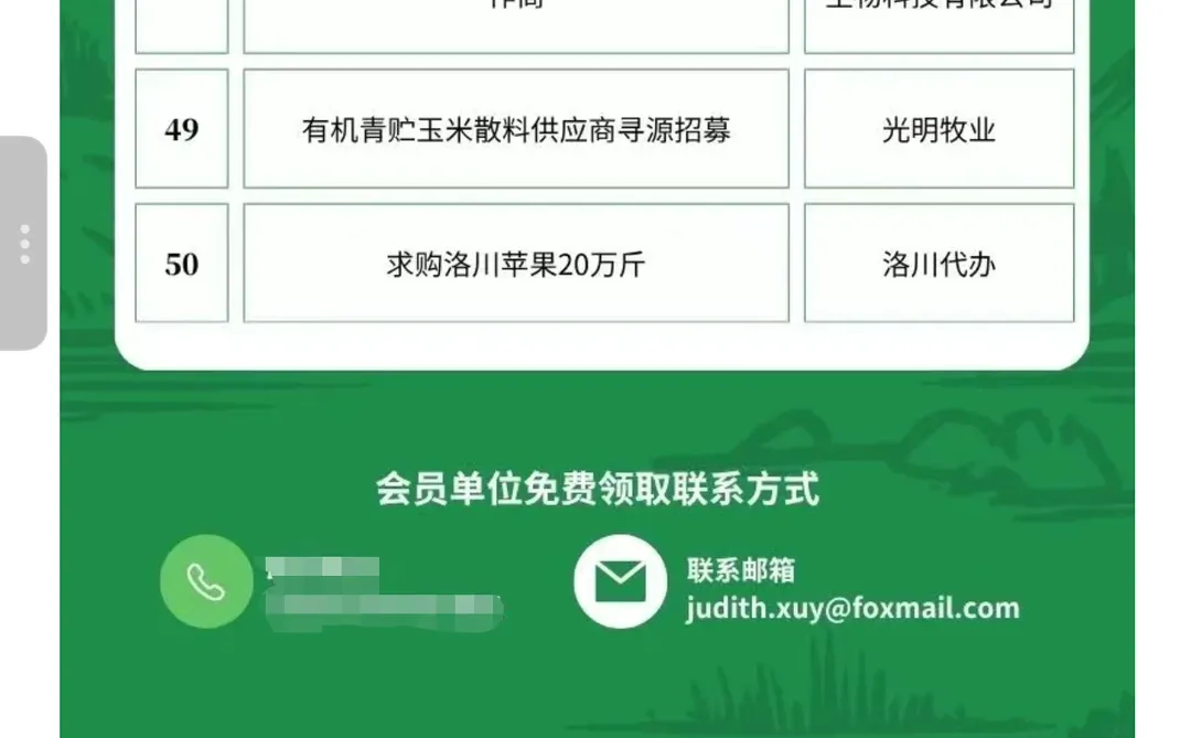 6月10日农产品食品采购需求