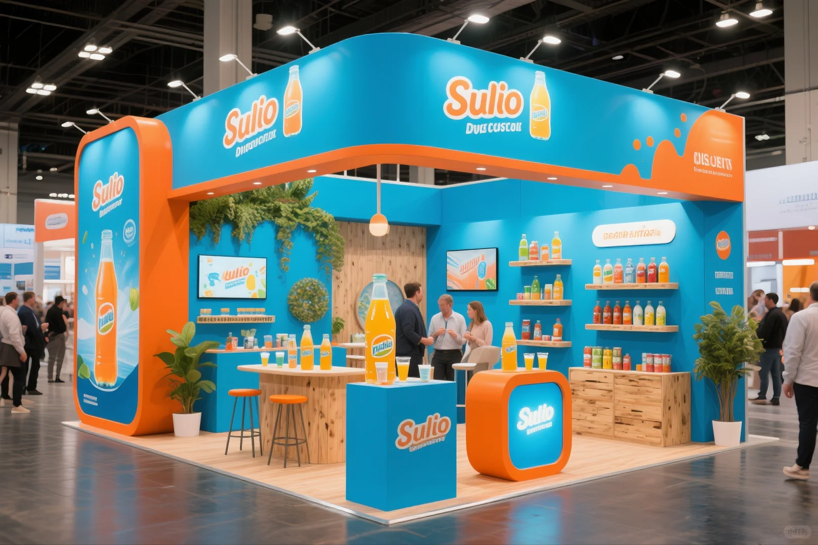 045｜AI-100套展台案例｜饮料行业