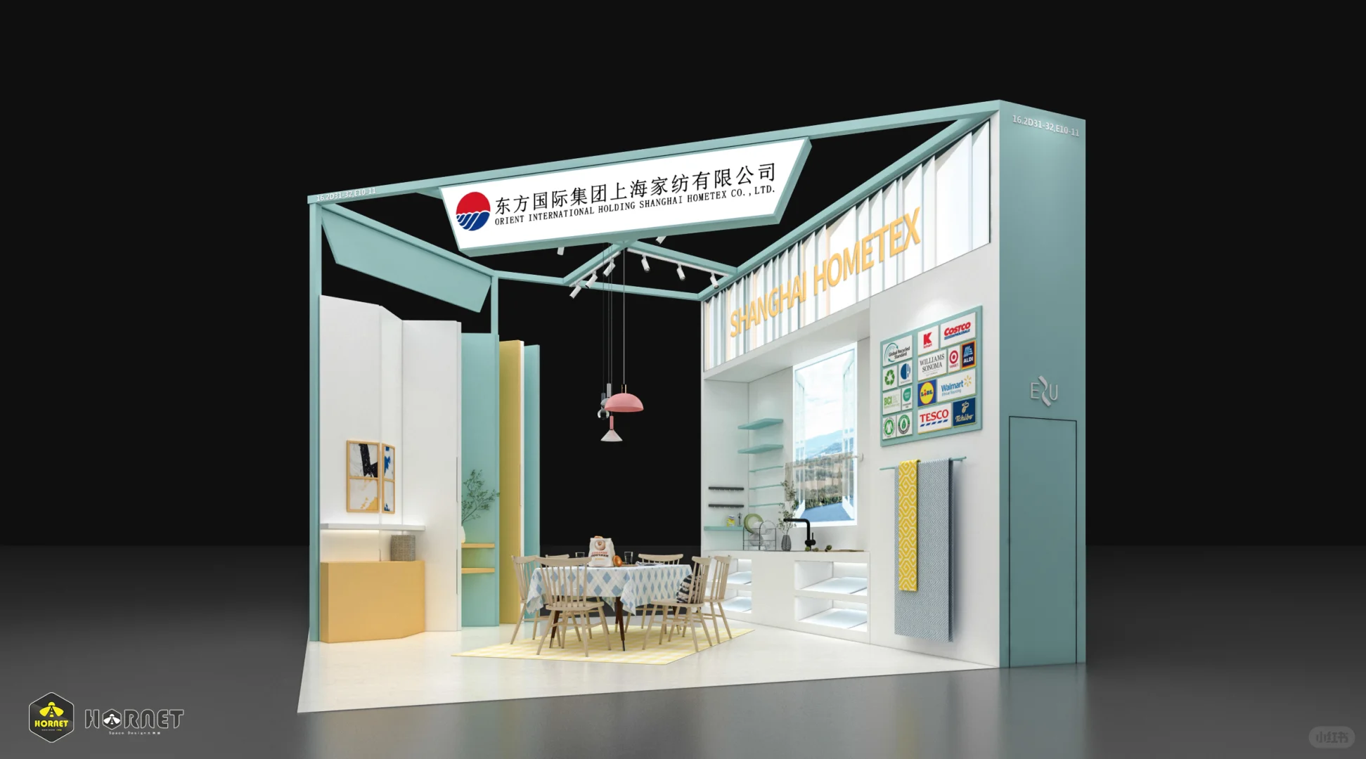 谁懂啊！这个家纺展台设计直接戳中审美✨