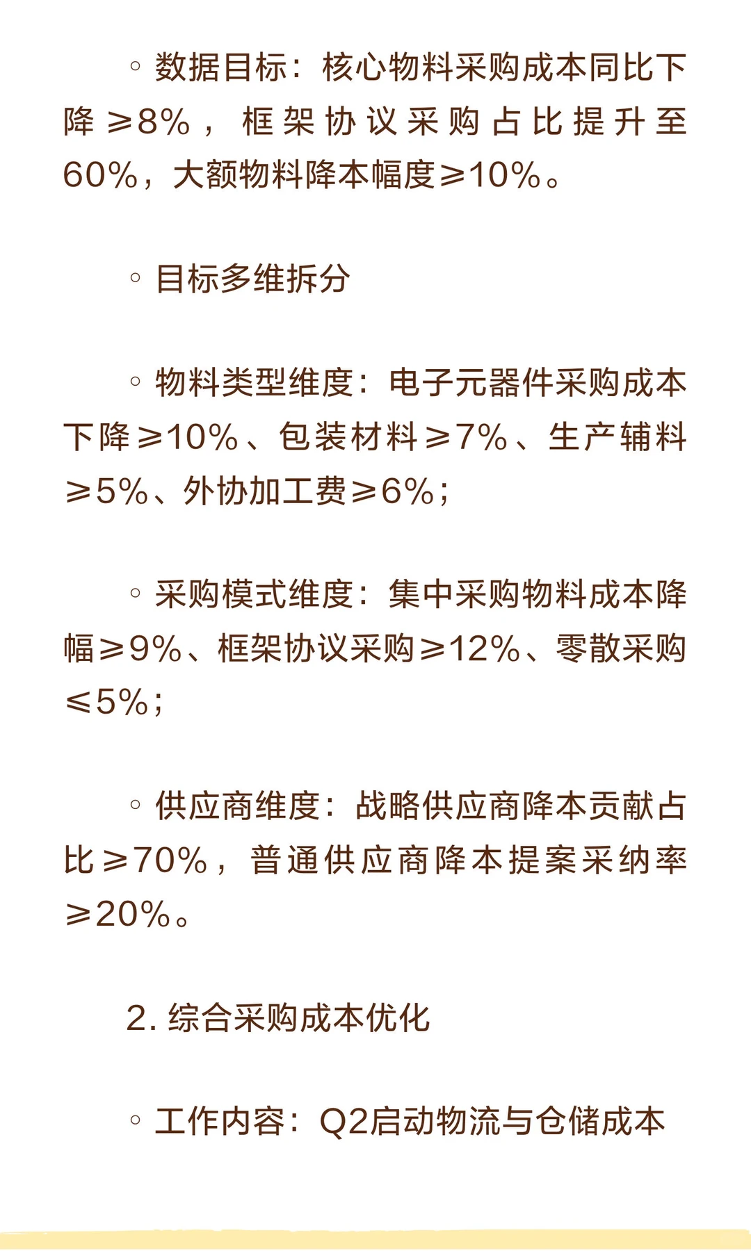 2026年供应采购部年度工作计划