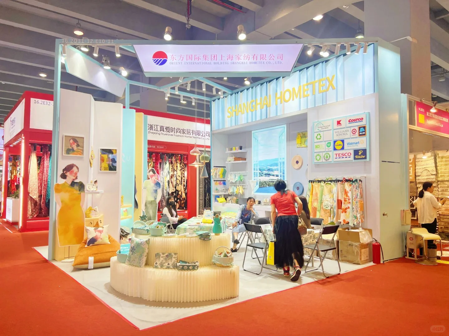 谁懂啊！这个家纺展台设计直接戳中审美✨