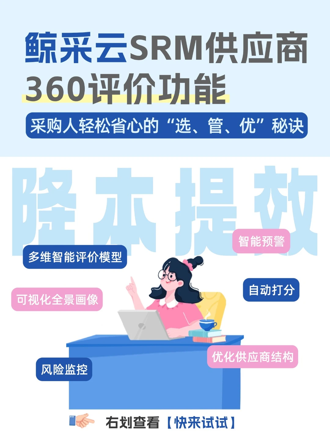 鲸采云SRM供应商360评价功能详解