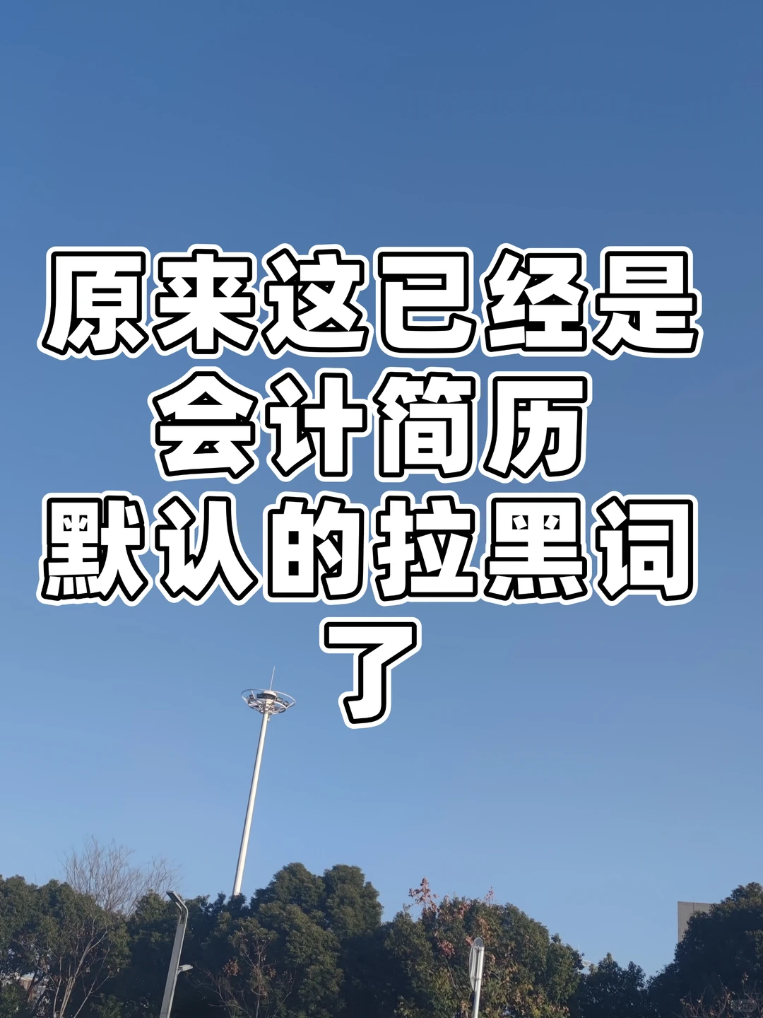 原来这已经是会计简历默认的拉黑词了