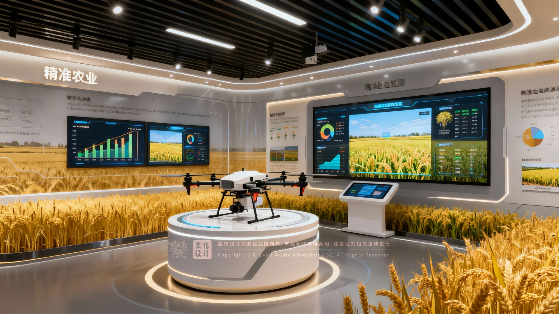 原创展厅设计案例|智能农业科技中心展厅