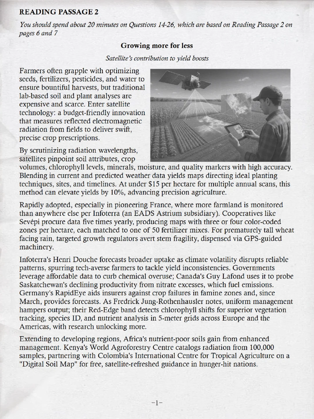 卫星农业|年底必考雅思阅读❗️