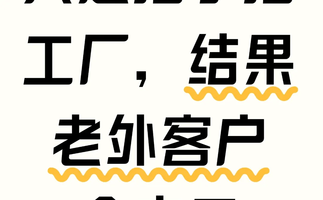 只是拍了拍工厂，结果老外客户全来了