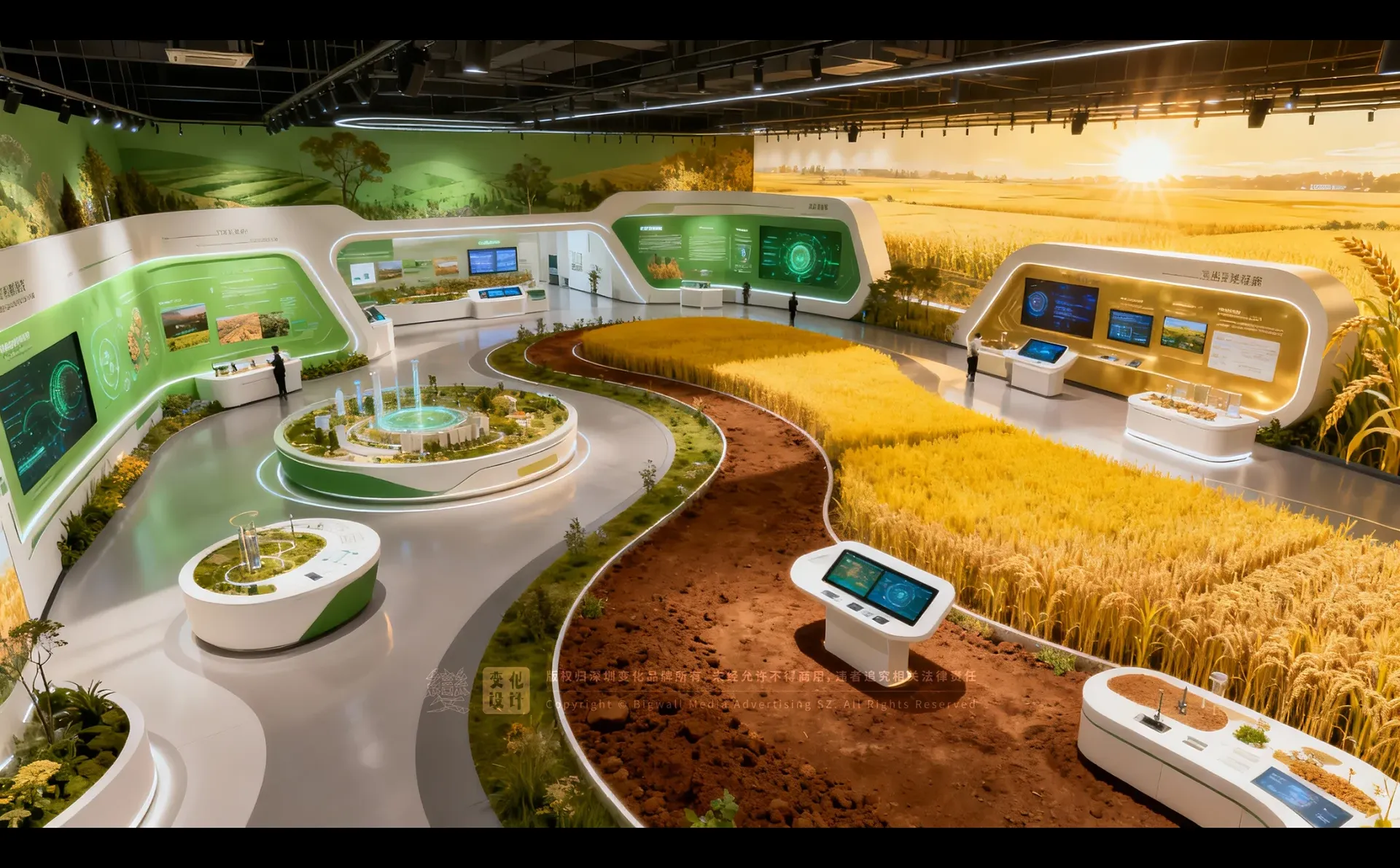 原创展厅设计案例|智能农业科技中心展厅