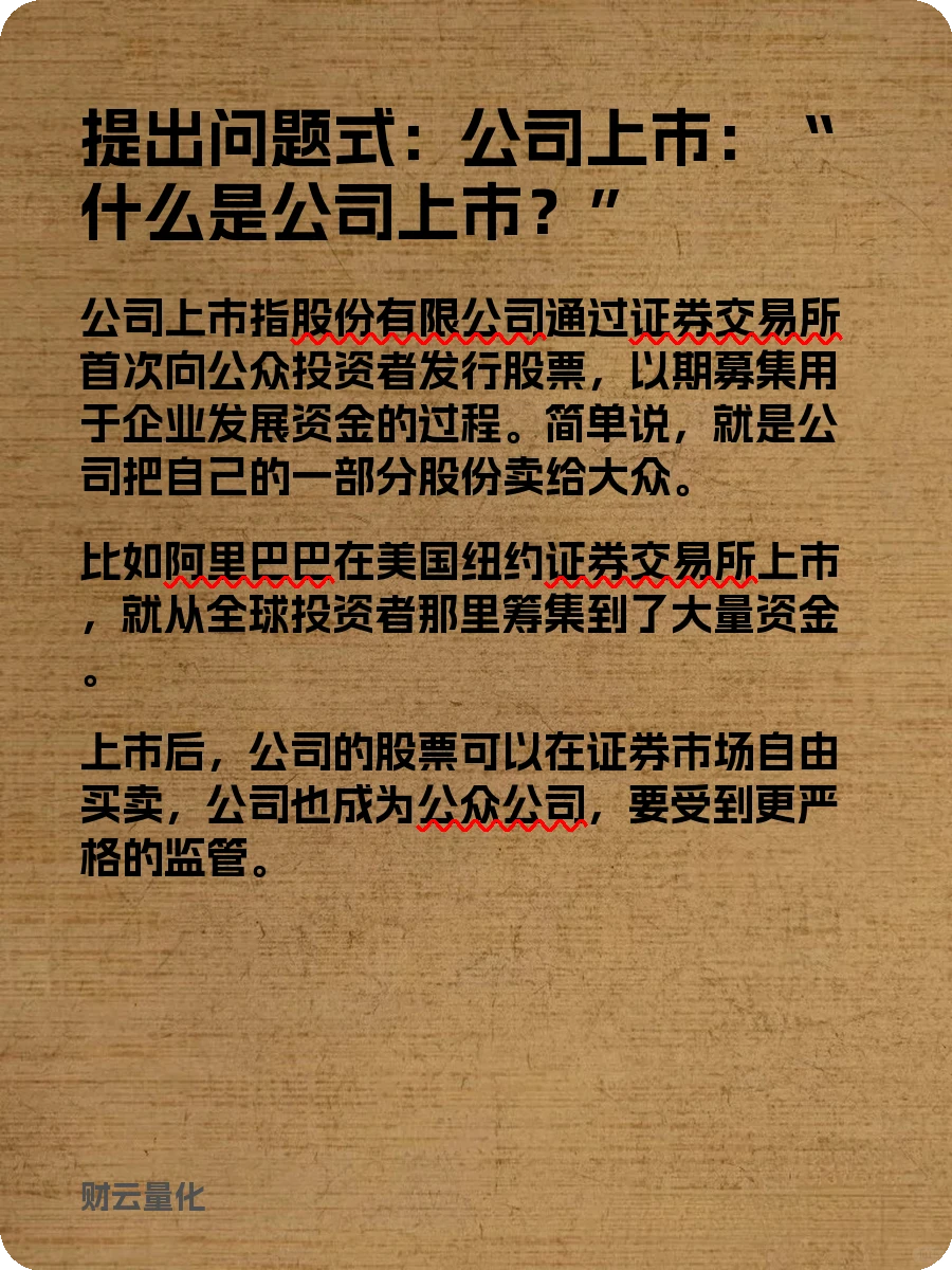 股票知识,公司上市