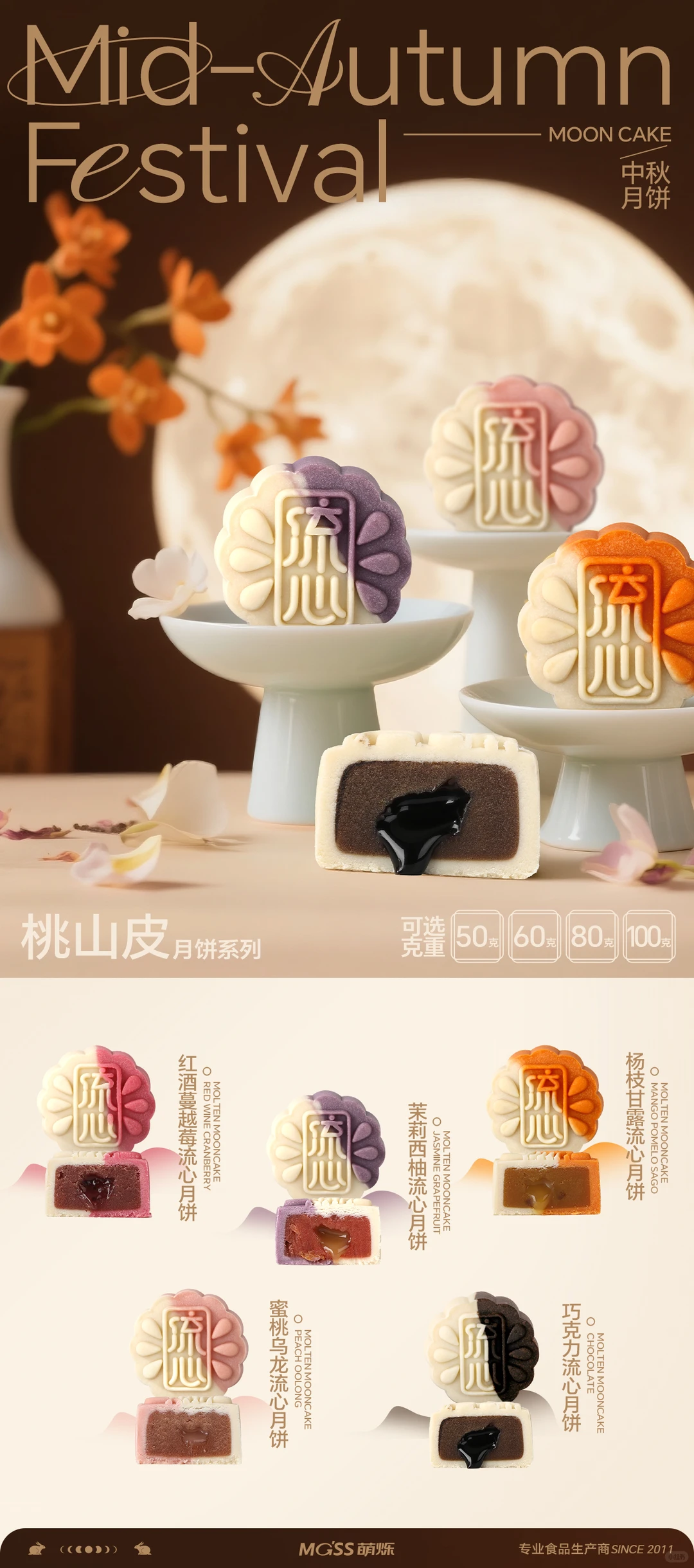 55种月饼口味?散装拿货贴牌企业定制❗️