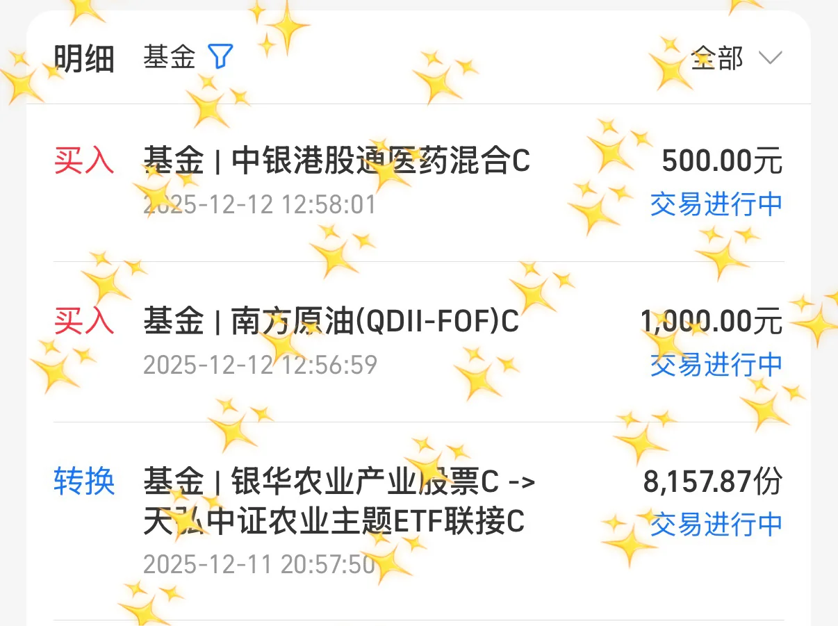 12.12 | 今日操作（农业，医药，恒科，油气）