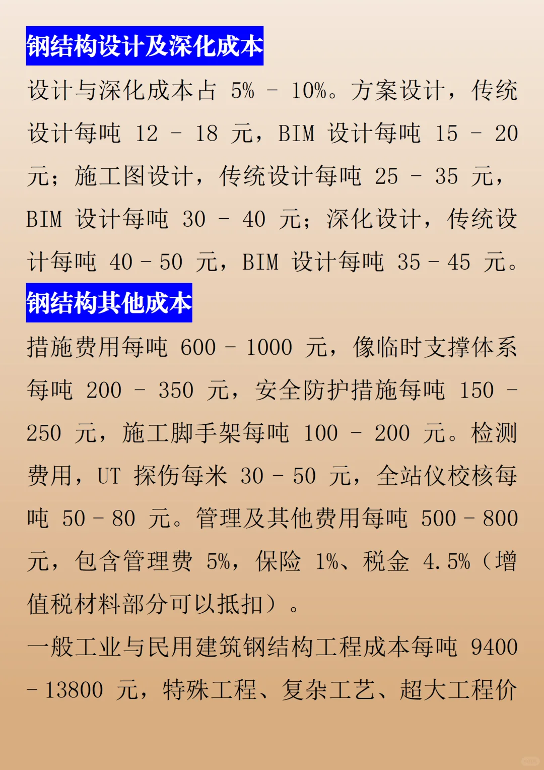 工业民用建筑钢结构成本大揭秘！