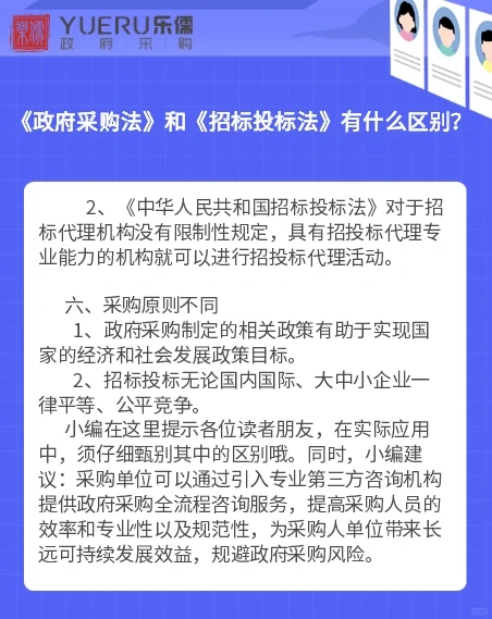 《政府采购法》《招标投标法》有什么区别？