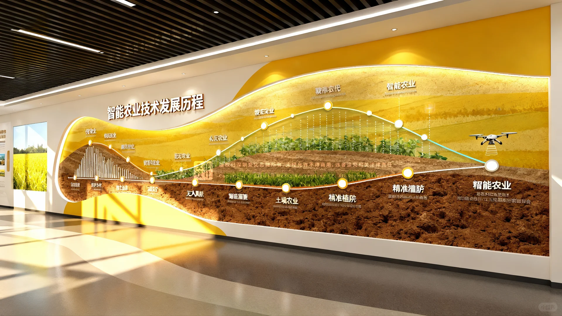 原创展厅设计案例|智能农业科技中心展厅