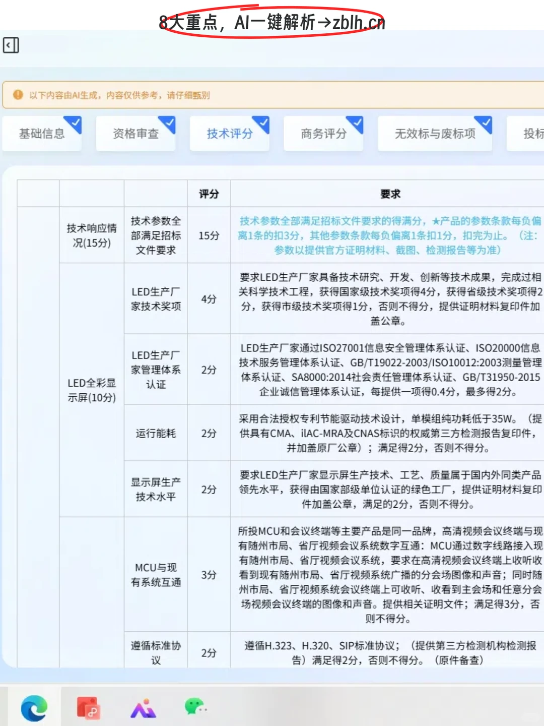 ‼️招标文件 ‼️都按这个去看重点